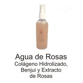 Tónico facial con AGUA DE ROSAS CONCENTRADA y Colageno Hidrolizado 125ml